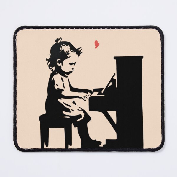 Item preview, Banksy - fragile girl sitting at an upright piano designed and sold by 123ks.