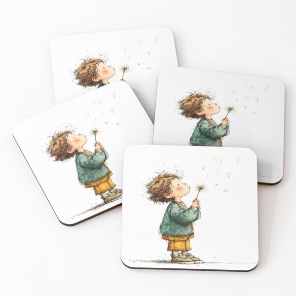 Item preview, Child Blowing Dandelion designed and sold by JacekKita.