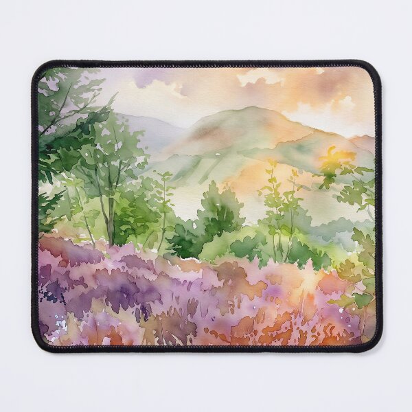 Item preview, Scottish Heather Highlands - Watercolour Style Portrait designed and sold by InkAndLatitude.