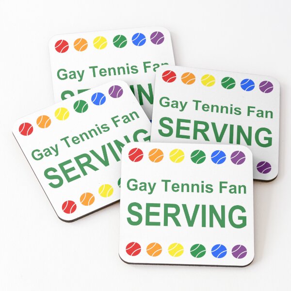 Item preview, Gay Tennis Fan Serving designed and sold by naturegallery.