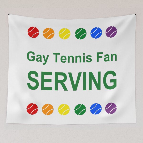 Item preview, Gay Tennis Fan Serving designed and sold by naturegallery.