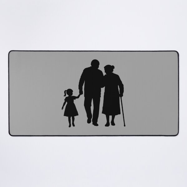 Item preview, Grandparents Grandchildren Silhouette Walking Together designed and sold by shirt-o-mat.