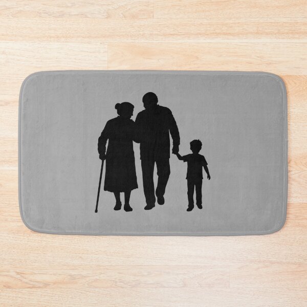 Item preview, Grandparents Grandchildren Silhouette Walking Together designed and sold by shirt-o-mat.
