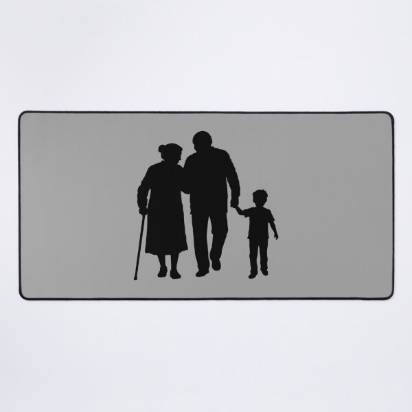 Item preview, Grandparents Grandchildren Silhouette Walking Together designed and sold by shirt-o-mat.