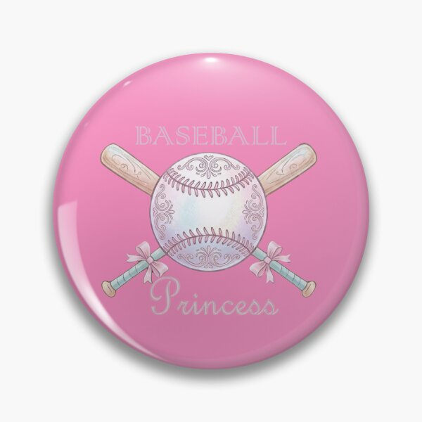 Artikelvorschau, Baseball-Prinzessin, Koketter Baseball, Baseball mit rosa Schleife, Mädchenhafter Baseball entworfen und verkauft von Lozarux.