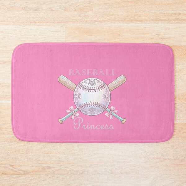 Artikelvorschau, Baseball-Prinzessin, Koketter Baseball, Baseball mit rosa Schleife, Mädchenhafter Baseball entworfen und verkauft von Lozarux.