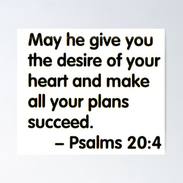 Item preview, Psalms 20:4 designed and sold by di-Vera-Rosati.