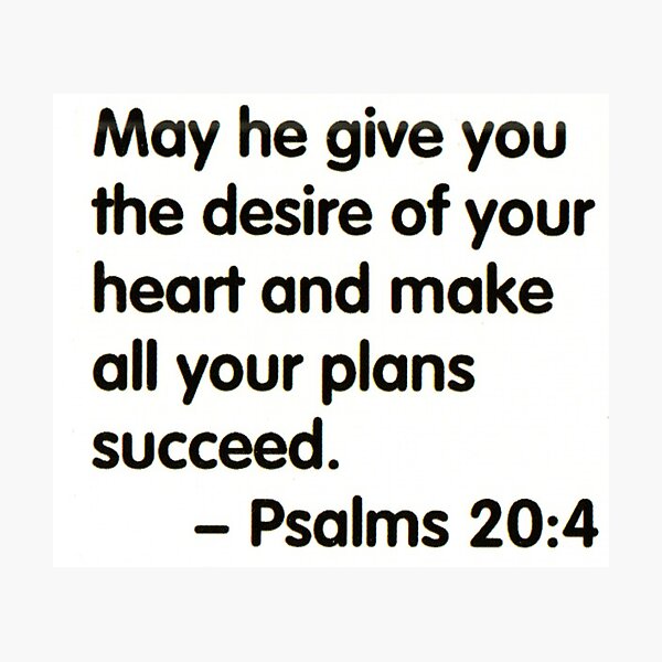 Item preview, Psalms 20:4 designed and sold by di-Vera-Rosati.