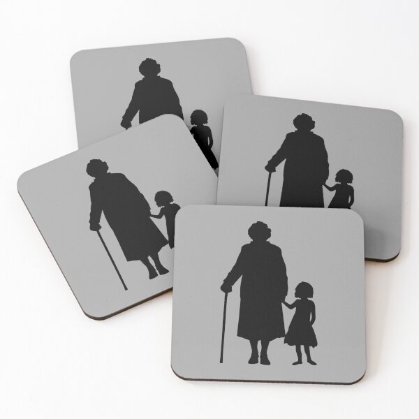 Item preview, Grandparents Grandchildren Silhouette Walking Together designed and sold by shirt-o-mat.
