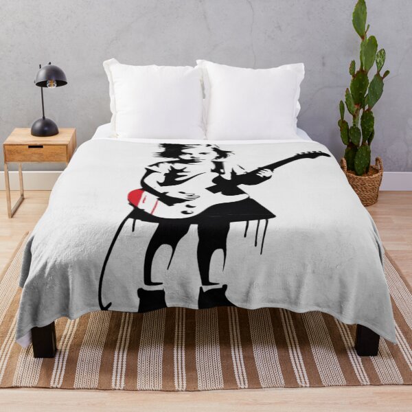 Item preview, Banksy - a small girl holding an electric guitar designed and sold by 123ks.