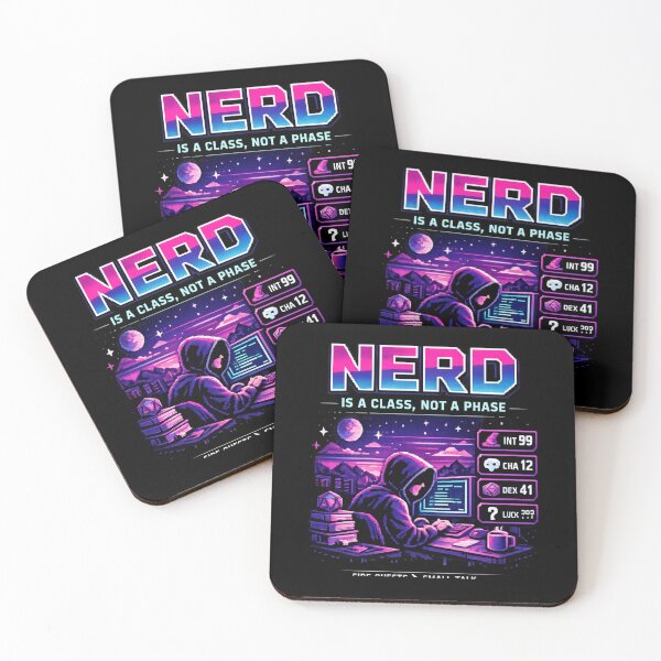 Item preview, Nerd Is a Class Not a Phase – Gamer Coder RPG Retro Neon Design designed and sold by MartBook.