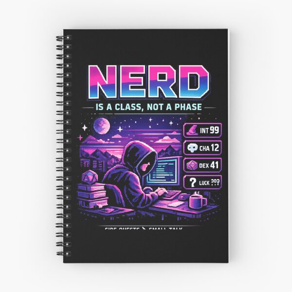 Item preview, Nerd Is a Class Not a Phase – Gamer Coder RPG Retro Neon Design designed and sold by MartBook.