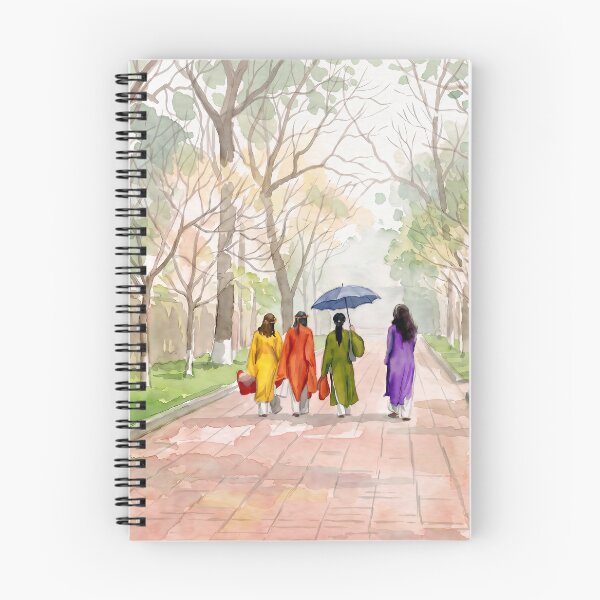 Item preview, Hue Imperial City Ao Dai — Watercolour Style designed and sold by InkAndLatitude.