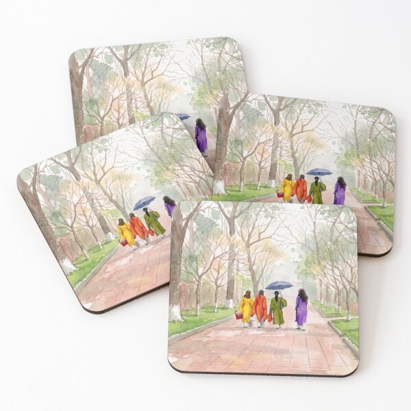 Item preview, Hue Imperial City Ao Dai — Watercolour Style designed and sold by InkAndLatitude.