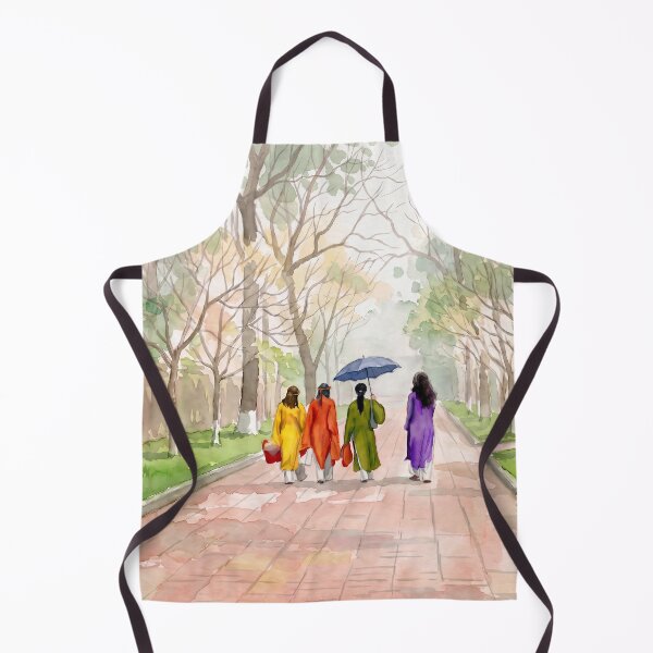 Item preview, Hue Imperial City Ao Dai — Watercolour Style designed and sold by InkAndLatitude.