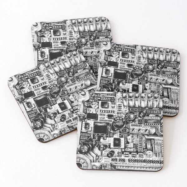 Item preview, Machinery black and white drawing NO.2 designed and sold by Inkorama.