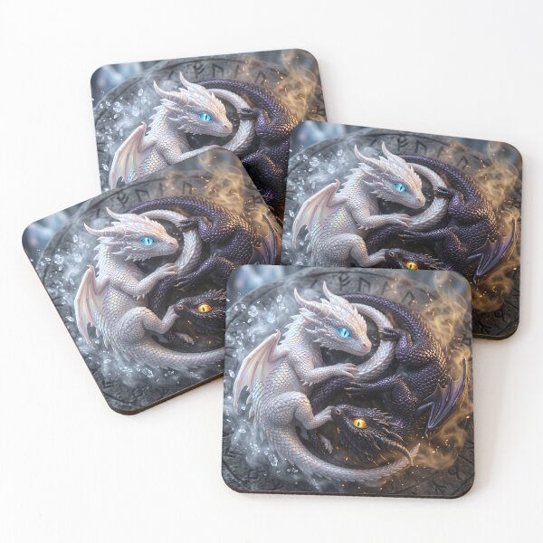 Item preview, Baby Dragons Yin Yang Ice and Fire designed and sold by kmiArtistIA.