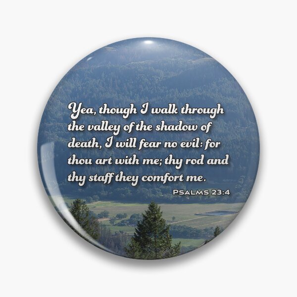 Item preview, Psalms 23 4 - Inspirational Bible Verse designed and sold by InsprtnlArtbyDP.