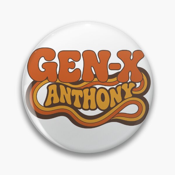 Item preview, Gen X Anthony – Retro vintage GEN-X design designed and sold by digital.stickerperso.com.