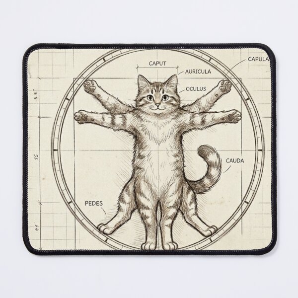 Item preview, The cute cat Vitruvian designed and sold by Krissshop31.