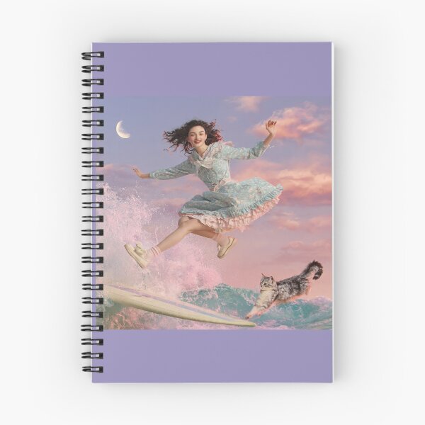 Item preview, Dreamcore Girl Surfing With Cat Moon designed and sold by Moody Vibes Studio.