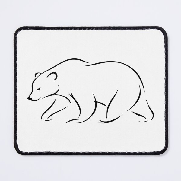Item preview, Wild Soul Bear – Minimalist Bear Line Art | Modern wilderness illustration designed and sold by Fernhaven.