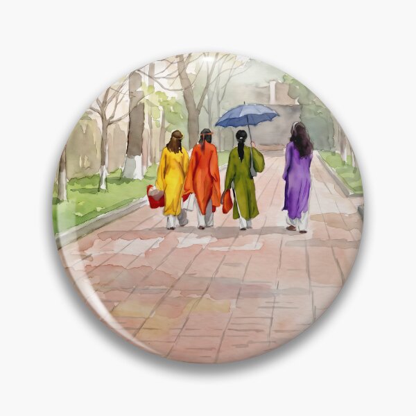 Item preview, Hue Imperial City Ao Dai — Watercolour Style Portrait designed and sold by InkAndLatitude.