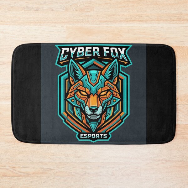 Item preview, Cyber Fox Esports Mascot - Neon blue Mechanical Fox designed and sold by deadstudio.