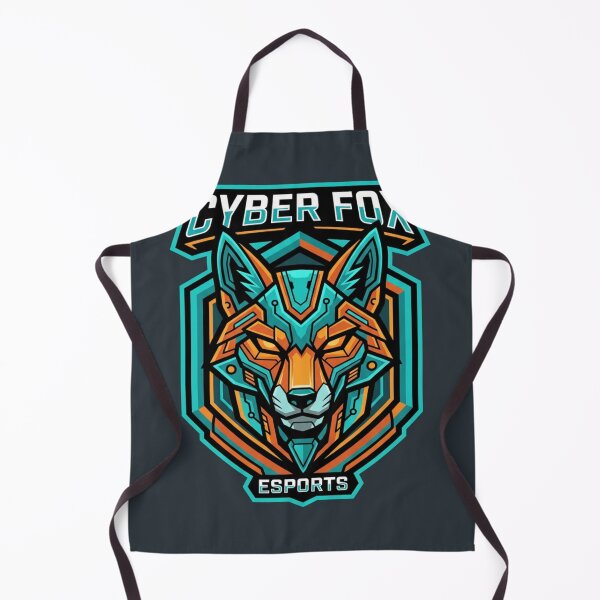 Artikelvorschau, Cyber Fox Esports Maskottchen – Neonblauer mechanischer Fuchs entworfen und verkauft von deadstudio.