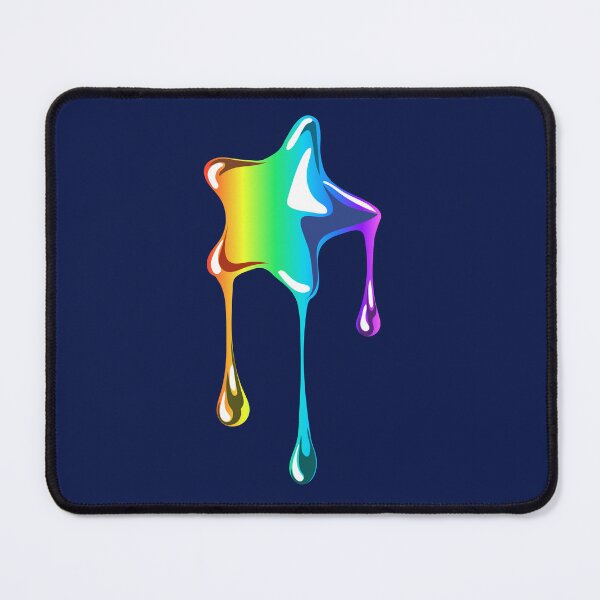 Item preview, Vibrant Rainbow Melting Star - Glossy Colorful Dripping Pop Art designed and sold by SolutionsArt.