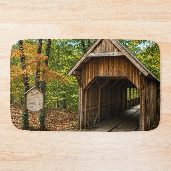 Item preview, Twin Creek Covered Bridge sticker designed and sold by gotucoveredart.