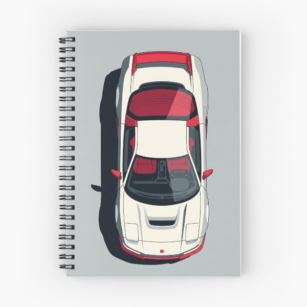 Item preview, Classic Honda NSX Type R White JDM Top View Vector Illustration designed and sold by Motorline44.