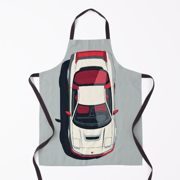 Item preview, Classic Honda NSX Type R White JDM Top View Vector Illustration designed and sold by Motorline44.