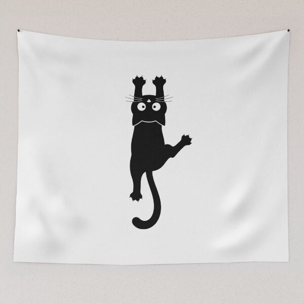 Item preview, Black Cat holding on  designed and sold by InfiniteOrbit.