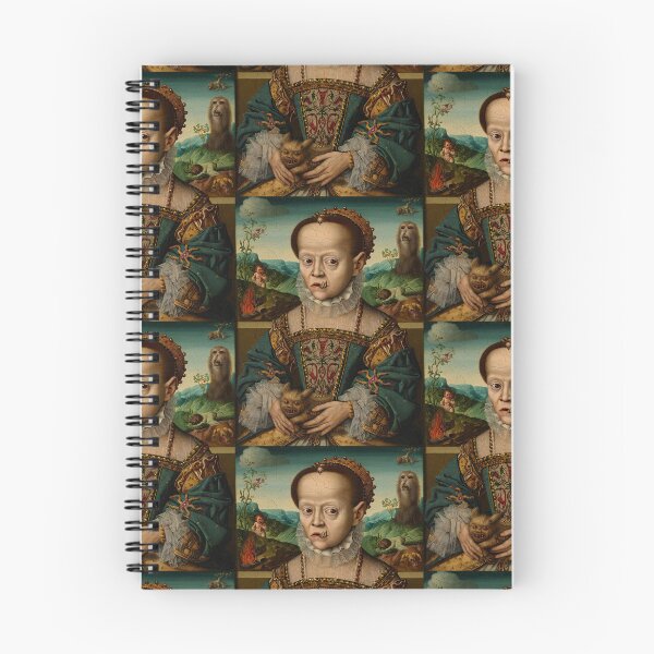 Item preview, The Horrific Zombie Queen Hieronymus Bosch Medieval inspired painting designed and sold by Vintage Designs +.