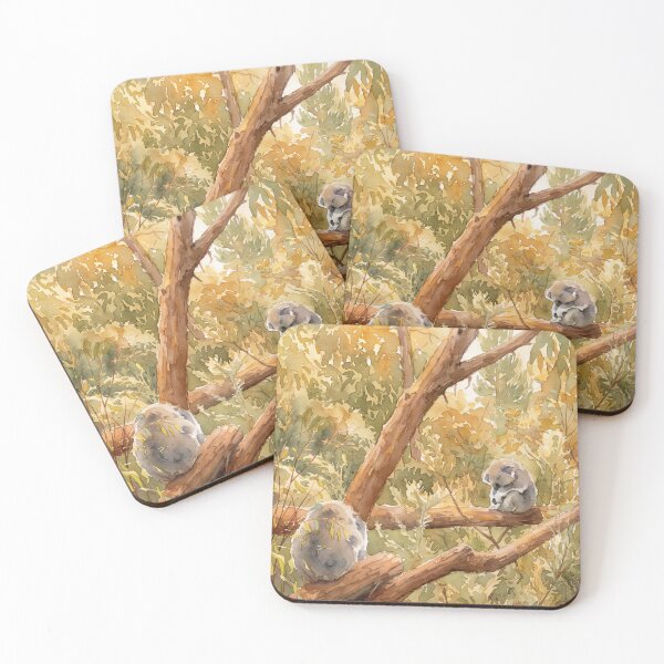 Item preview, Sleepy Koalas Australia — Watercolour Style Portrait designed and sold by InkAndLatitude.