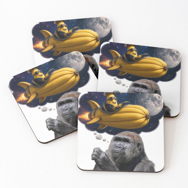 Item preview, Gorilla - Banana Rocket Captain designed and sold by Jandedan.
