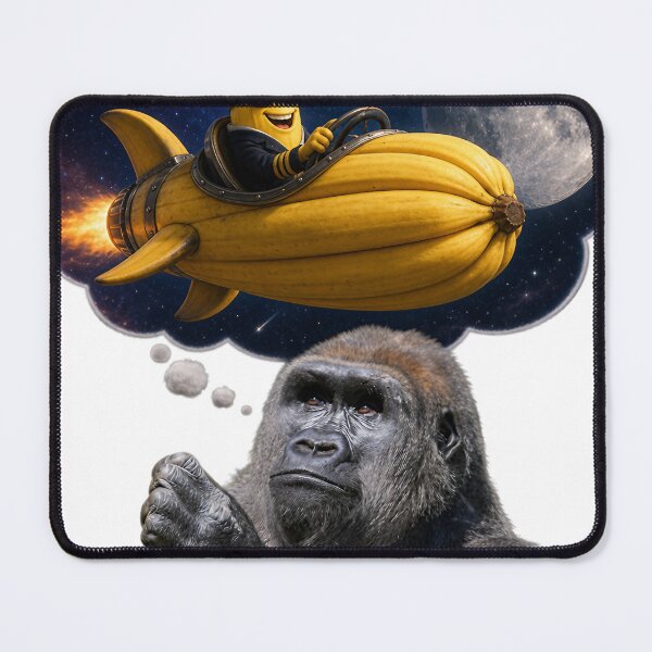Item preview, Gorilla - Banana Rocket Captain designed and sold by Jandedan.
