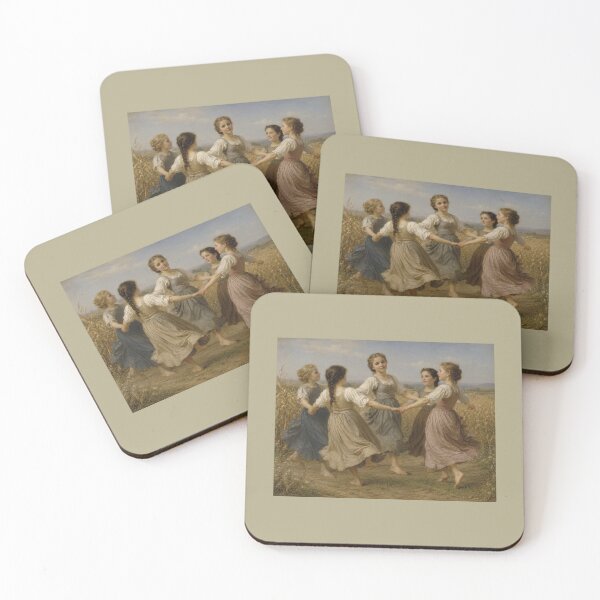 Item preview, Young girls dancing in the style of W A Bouguereau designed and sold by Collector-RB.