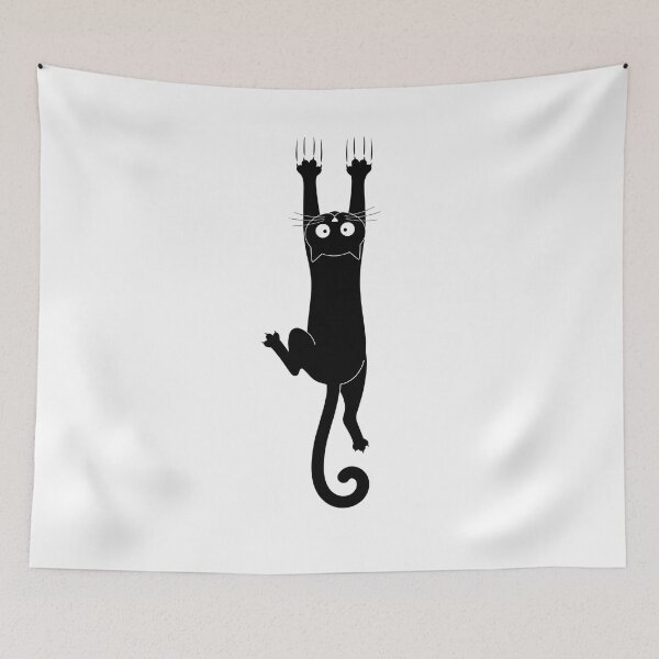 Item preview, Black Cat holding on  designed and sold by InfiniteOrbit.