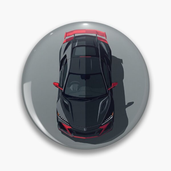 Item preview, Modern Honda NSX Type S Hybrid Supercar Top View Vector Illustration designed and sold by Motorline44.