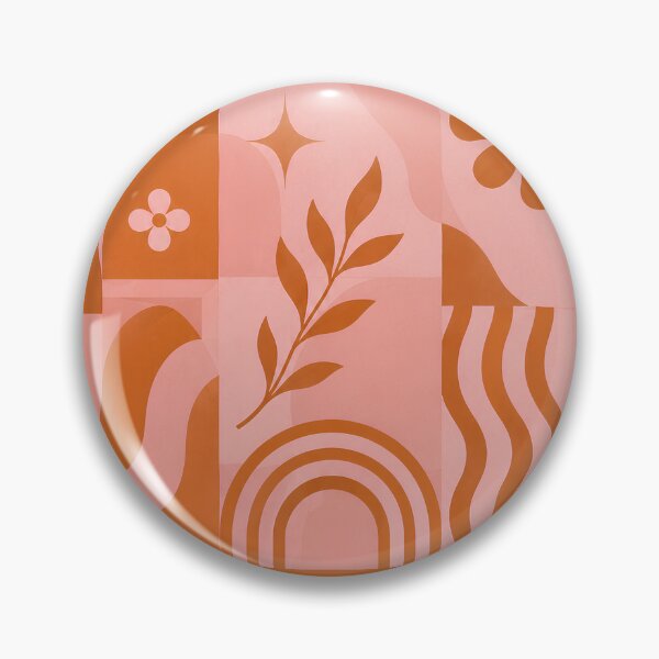 Item preview, Sunset Mod Bloom – Retro Geometric Pattern | Groovy 70s Aesthetic Art designed and sold by Fernhaven.
