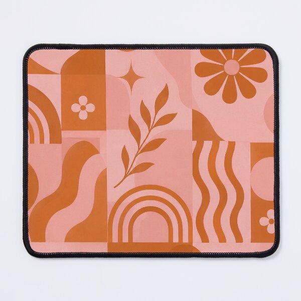 Item preview, Sunset Mod Bloom – Retro Geometric Pattern | Groovy 70s Aesthetic Art designed and sold by Fernhaven.