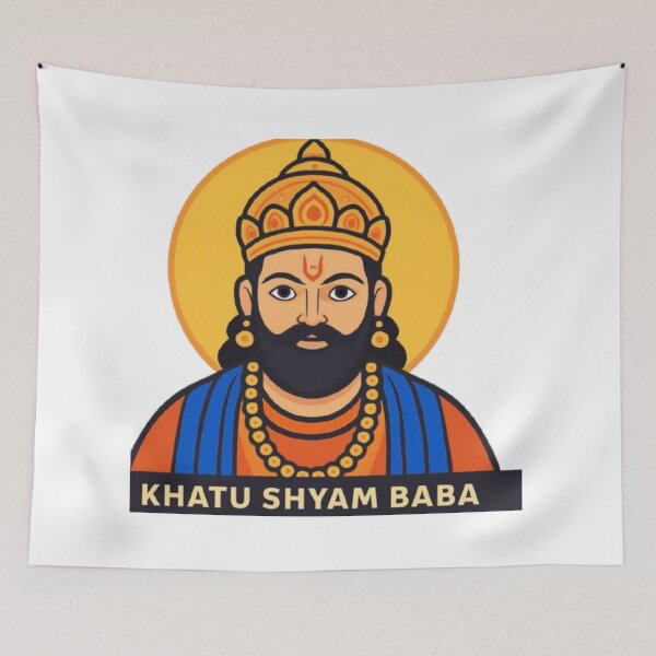 Item preview, Khatu Shyam Baba - Jai Shree Shyam Spiritual Art designed and sold by M1144.