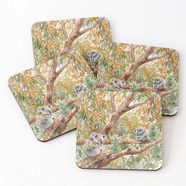 Item preview, Sleepy Koalas in the Eucalyptus — Watercolour Style designed and sold by InkAndLatitude.