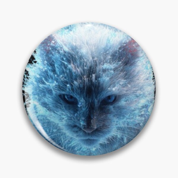 Item preview, Ice Spirit Cat Glowing Fantasy designed and sold by Moody Vibes Studio.