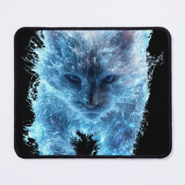 Item preview, Ice Spirit Cat Glowing Fantasy designed and sold by Moody Vibes Studio.