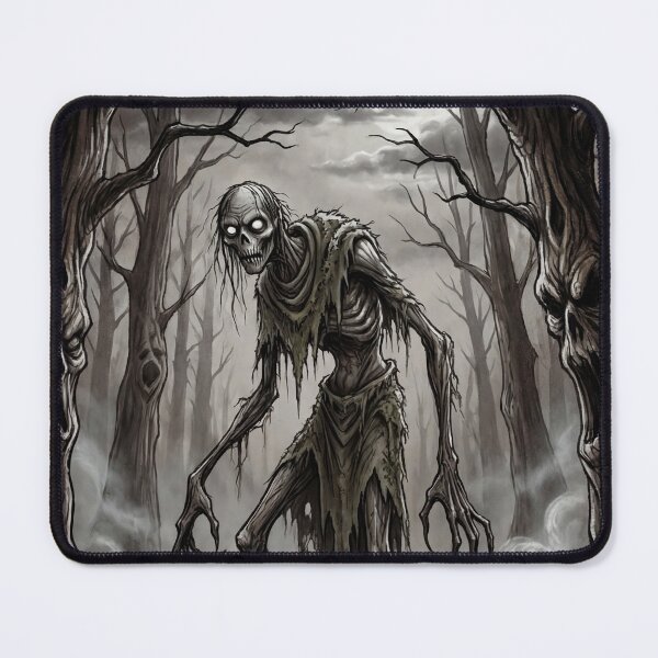 Item preview, The dark specter in a dark cemetery Gothic Horror art designed and sold by Vintage Designs +.