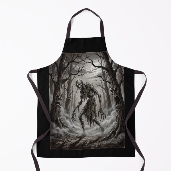 Item preview, The dark specter in a dark cemetery Gothic Horror art designed and sold by Vintage Designs +.