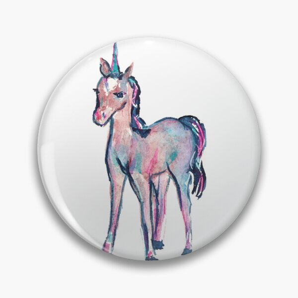 Item preview, Baby Unicorn - Galaxy Rainbow Watercolor Painting designed and sold by FaireWaveArt.